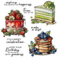 Birthday Cakes Sweet Desserts Cutting Dies Set YX1215-D