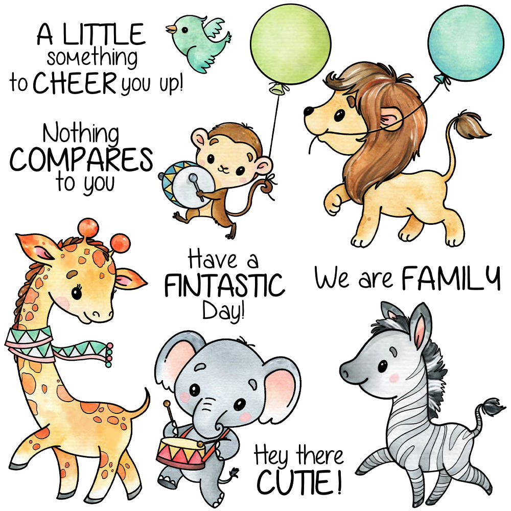 Cute Nature Animals Party Cutting Dies And Stamp Set YX1244-S+D