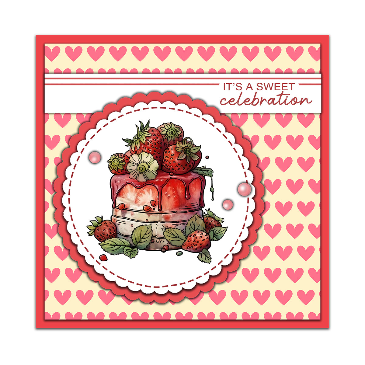 Birthday Cakes Sweet Desserts Clear Stamp YX1215-S