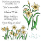 Blooming Flowers Daffodil Cutting Dies And Stamp Set YX1329-S+D