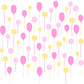 3PCs Background Balloons Party Celeration Plastic Stencils For Decor Scrapbooking Card Making YX1271