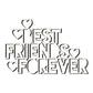 Best Friends Forever Mini Cutting Dies Set YX1374