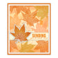 Summer Autumn Nature Leaves Cutting Dies And Stamp Set YX1282-S+D
