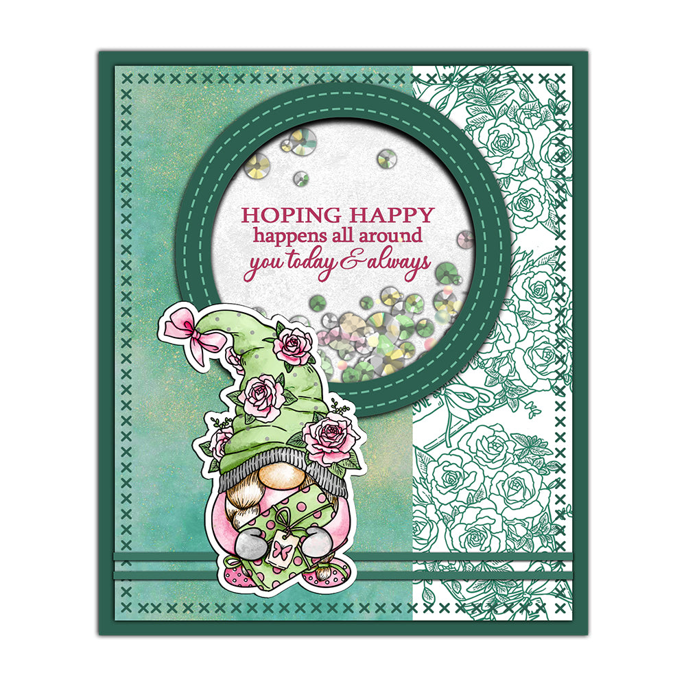 Love Flowers Roses Gnomes Mother's Day Gifts Clear Stamp YX1230-S