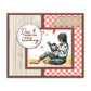 Relaxing Reading Books Girls At Home Cutting Dies And Stamp Set YX1232-S+D