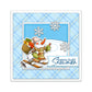 2023 Winter Cute Cartoon Snowman Cutting Dies And Stamp Set YX1287-S+D