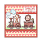 Kawaii Cartoon Animals Carriage Clear Stamp YX1245-S