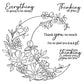 Flowers Floral Moon Light Clear Stamp YX1322-S
