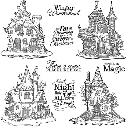 Strange Snow House Stamp Set YX1562