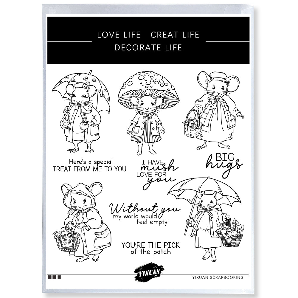 Childhood Life Cutting Dies And Stamp Set YX1490-S+D