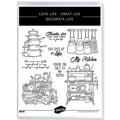 Cake Utensils Cutting Dies And Stamp Set YX1500-S+D