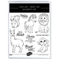 Cute Cartoon Nature Animals Cutting Dies And Stamp Set YX1422-S+D