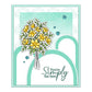 Bunches Of Blooming Flowers 4PCS Stencils YX1321-M