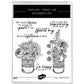 Blooming Flowers In Vase Cutting Dies And Stamp Set YX1246-S+D