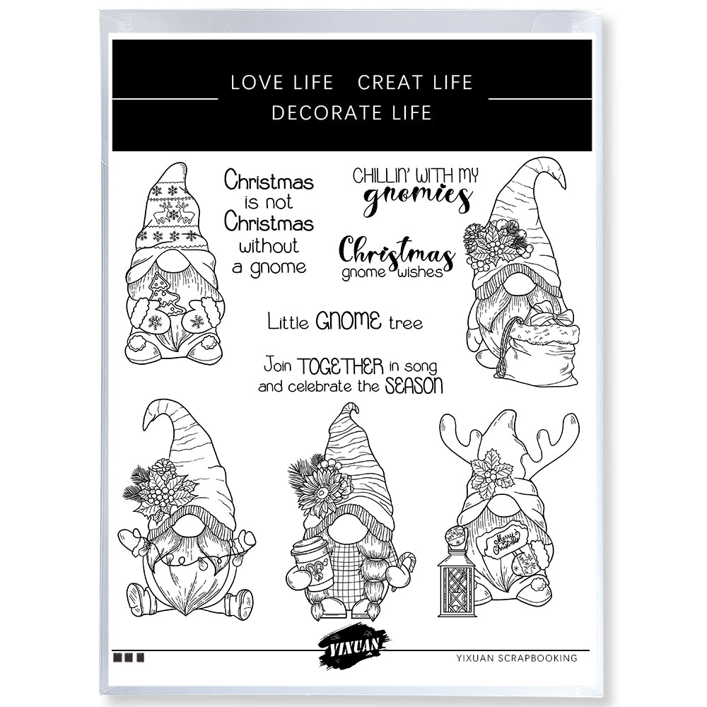 Christmas Dwarves Cutting Dies And Stamp Set YX1507-S+D