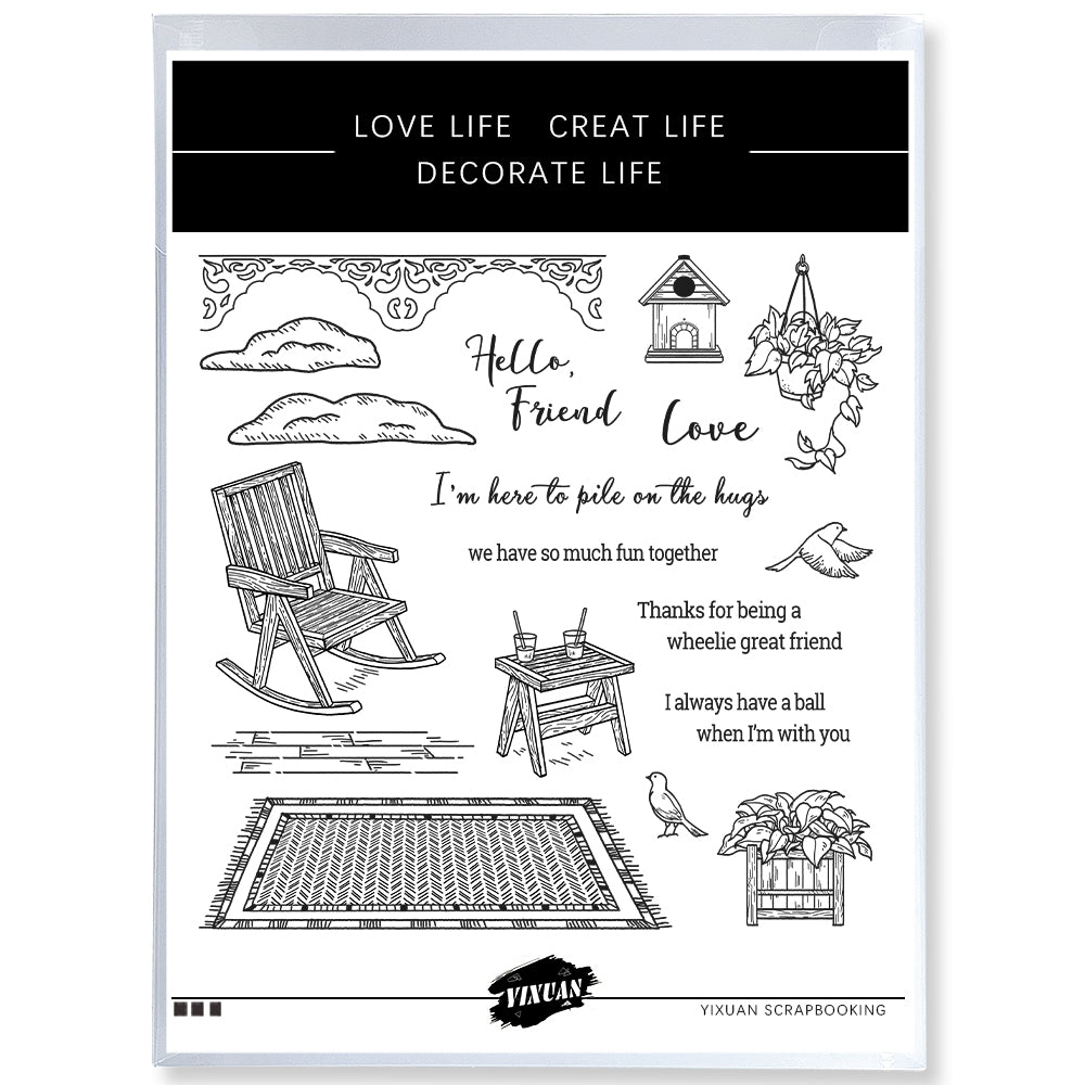 Soft Courtyard Recliner Clear Stamp YX1220-S