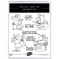 Cute Cartoon Cooking Baking Pigs Cutting Dies And Stamp Set YX1274-S+D