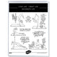 Yoga Fitness Cutting Dies And Stamp Set YX1438-S+D