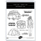 Leisure travel time Cutting Dies And Stamp Set YX1436-S+D