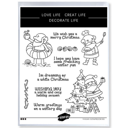 Cute Grandpa Cutting Dies And Stamp Set YX1472-S+D