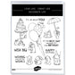 Happy Birthday To Cute Rabbits Clear Stamp YX1307-S