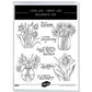 Blooming Flowers In Bottles Clear Stamp YX1339-S