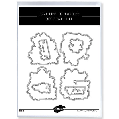 Lamp Cutting Dies And Stamp Set YX1508-S+D