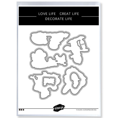 Childhood Life Cutting Dies And Stamp Set YX1489-S+D