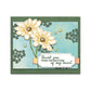 Beautiful Bloomed Flowers Cutting Dies And Stamp Set YX1224-S+D