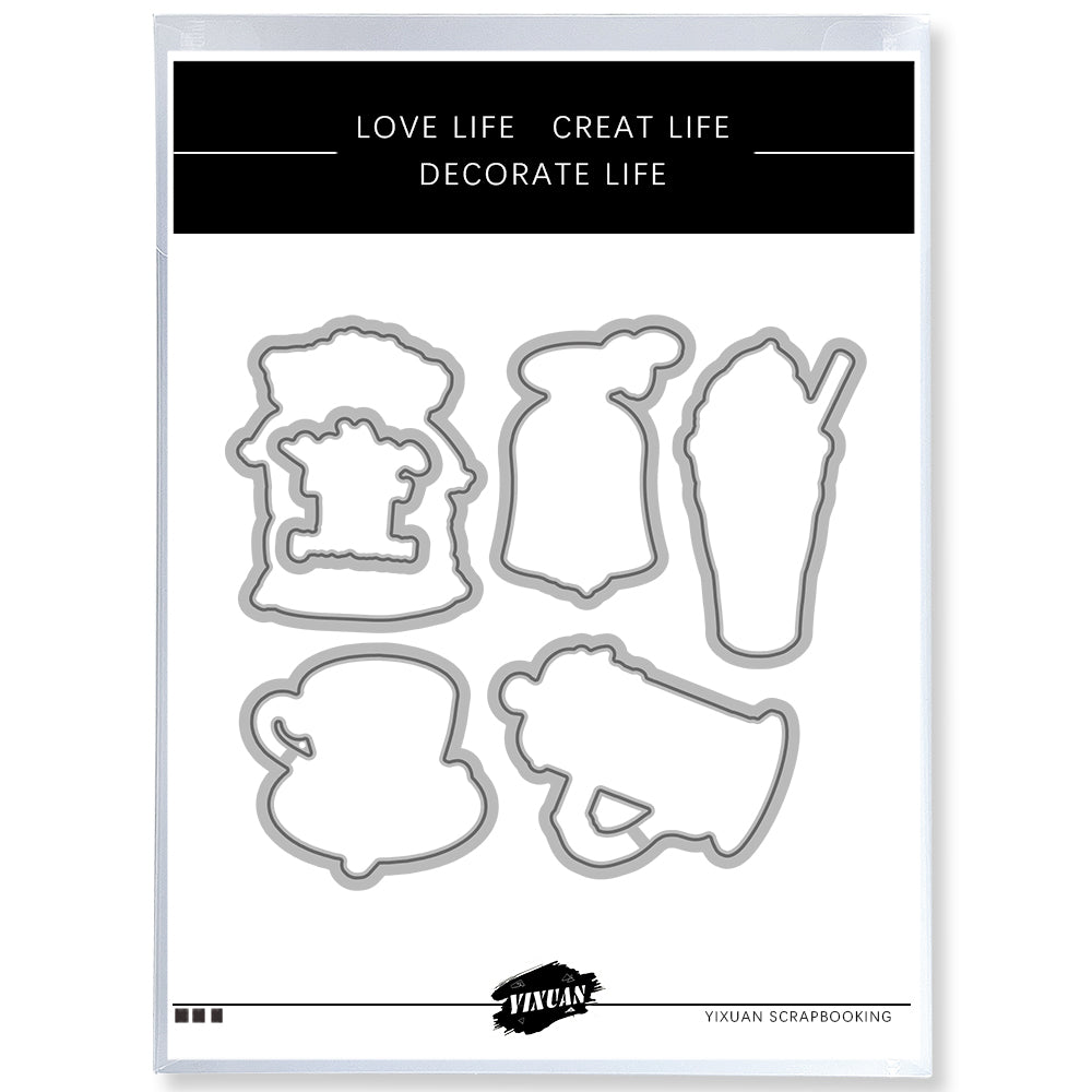 Cake Utensils Cutting Dies And Stamp Set YX1499-S+D