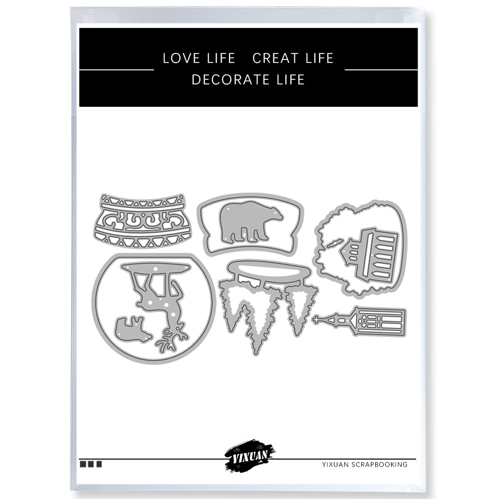 Rural Life Cutting Dies And Stamp Set YX1487-S+D