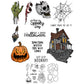 Halloween materials Cutting Dies And Stamp Set YX1434-S+D
