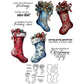 Christmas Decorations Cutting Dies And Stamp Set YX1506-S+D