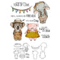 Cute Cartoon Animals Friends Cutting Dies And Stamp Set YX1217-S+D