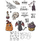 Halloween materials Cutting Dies And Stamp Set YX1435-S+D