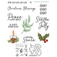 Christmas Leaves Cutting Dies And Stamp Set YX1477-S+D
