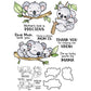 Cute Cartoon Love Baby Mom Koala Cutting Dies And Stamp Set YX1234-S+D