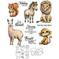 Cute Cartoon Nature Animals Cutting Dies And Stamp Set YX1422-S+D