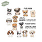 Cute Little Pet Dogs Puppy Clear Stamp YX577-S
