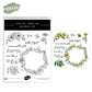 Spring Series Floral Flowers Wreath Cutting Dies And Stamp Set YX1154-S+D