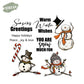 Winter Christmas Series Cute Snowman In Hat Photopolymer Stamp Set YX809-S