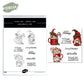 Kawaii Christmas Gnome Cutting Dies And Stamp Set YX763-S+D