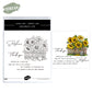 Spring Series Blooming Sunflowers Basket Cutting Dies And Stamp Set YX949-S+D
