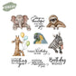 Cute Nature Forest Animals Zoo Clear Stamp YX542-S