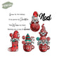 Christmas Stockings And Cups Gnome Clear Stamp YX865-S