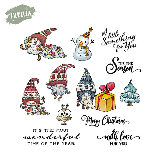 2023 Christmas Gnome In Sweater Clear Stamp YX659-S