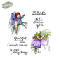 Beautiful Little Flower Fairy Clear Stamp YX726-S