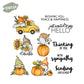 Harvest Pumpkin Sunflower Gnome Clear Stamp YX532-S