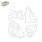 Love Family And Pet Dog Cutting Dies And Stamp Set YX1020-S+D