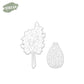 Flowers Leaves In Desk Hollow Bottles Mini Cutting Dies And Stamp Set YX611-D